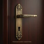 دستگیره درب مدل کلاسیک ست کامل F8536 - تصویر 3